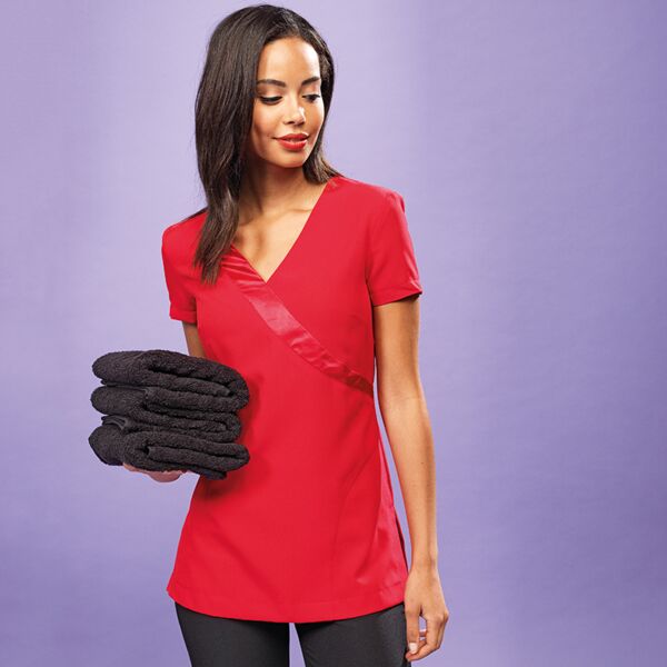 Satin Trim Spa Tunic Thumbnail